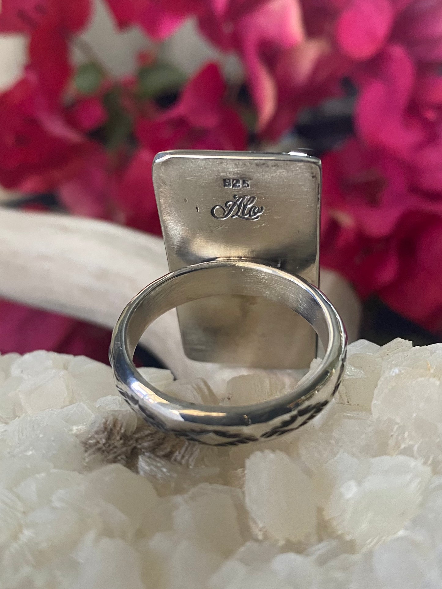 Men’s Inlay Cactus Ring