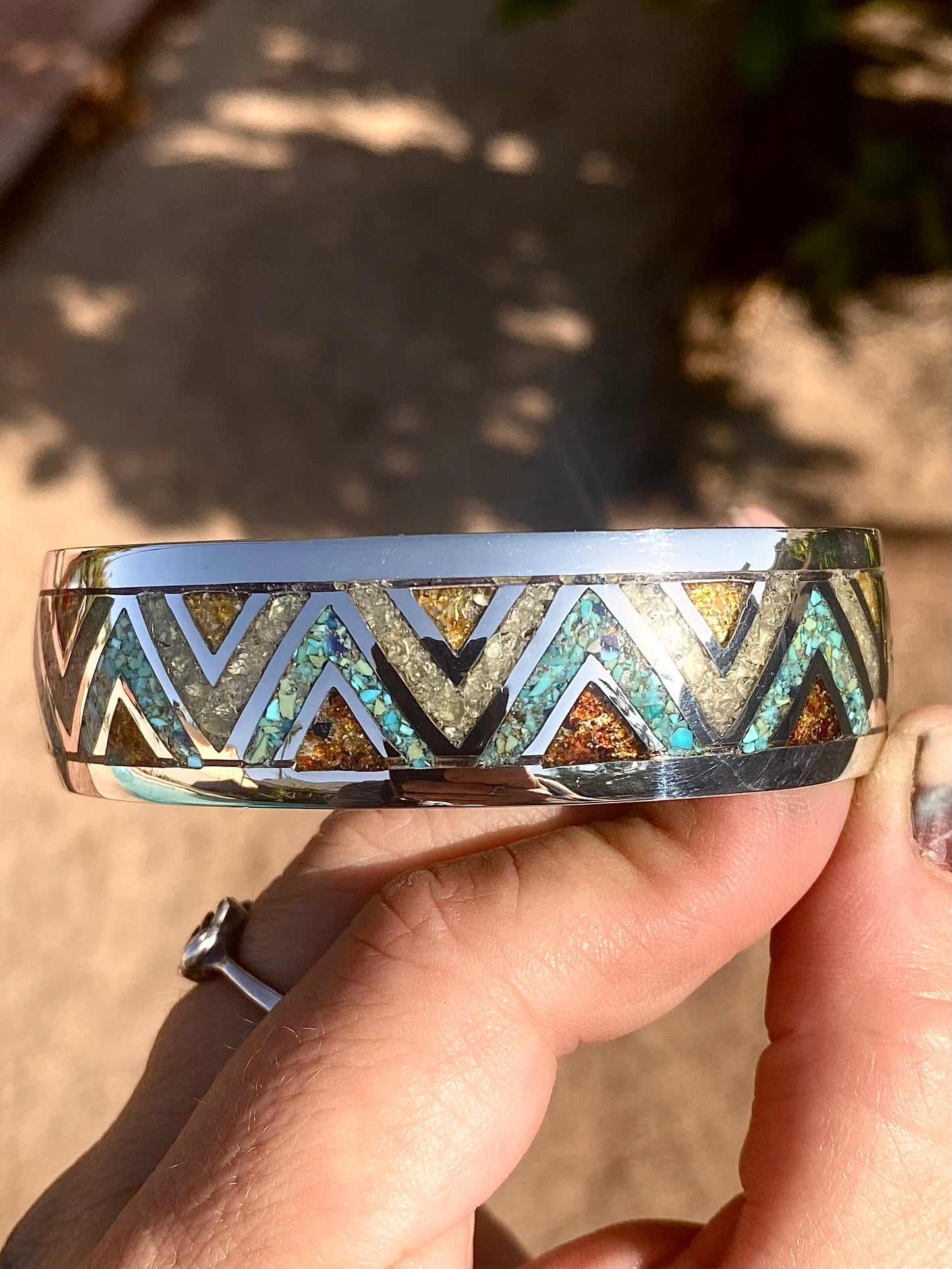 Geometric Inlay Cuff