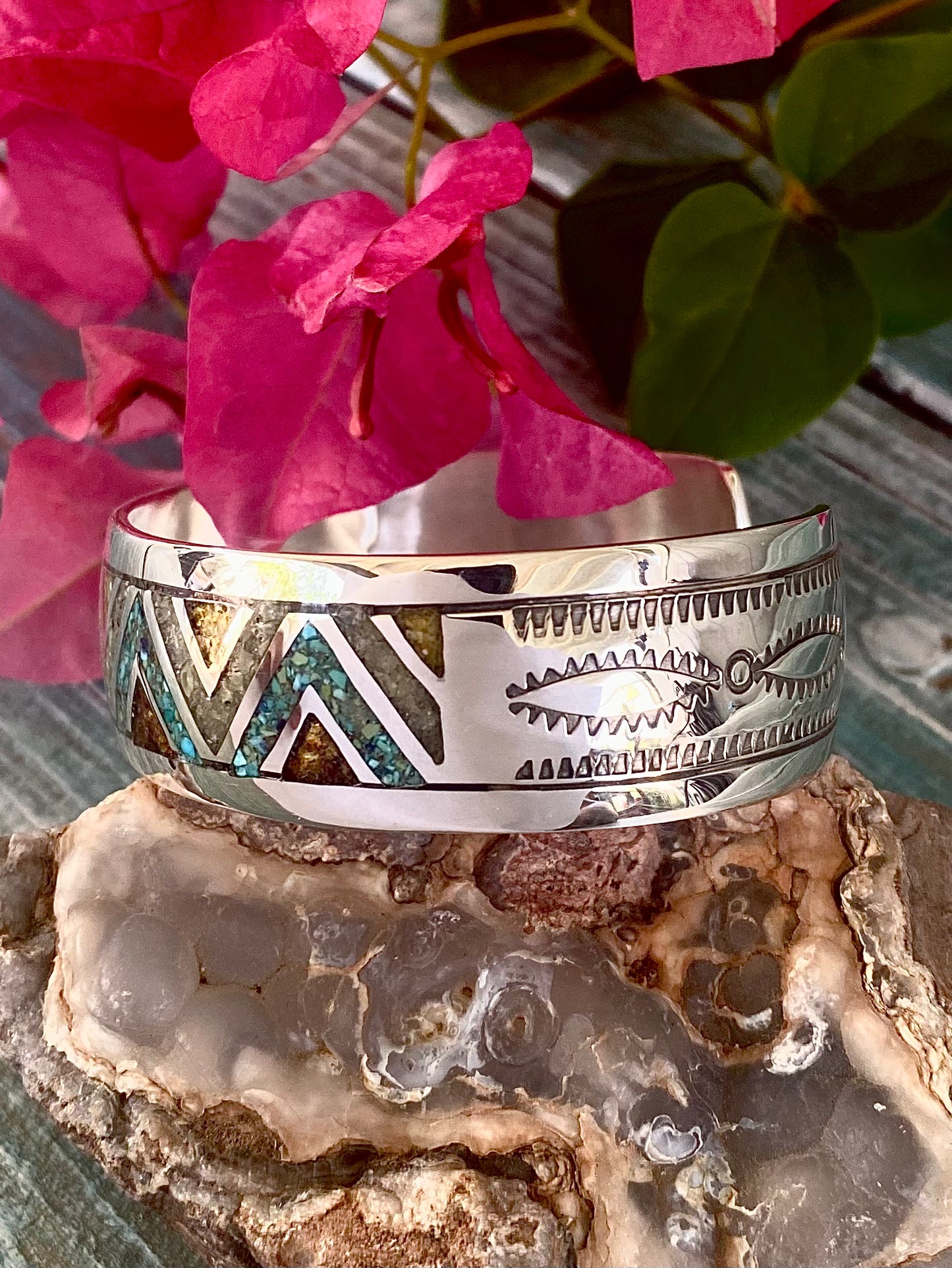Geometric Inlay Cuff