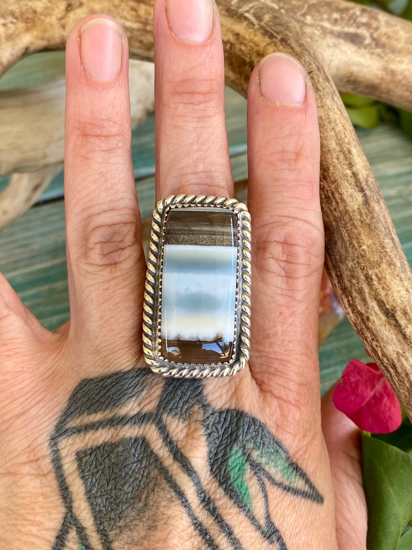 Blue Opal Ring