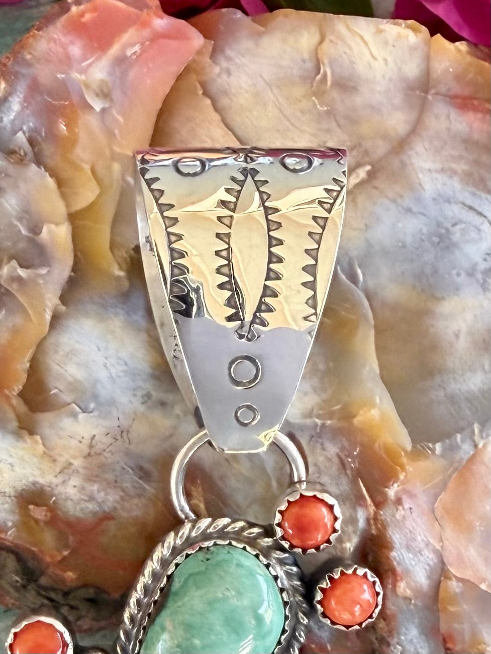 Turquoise Cactus Pendant