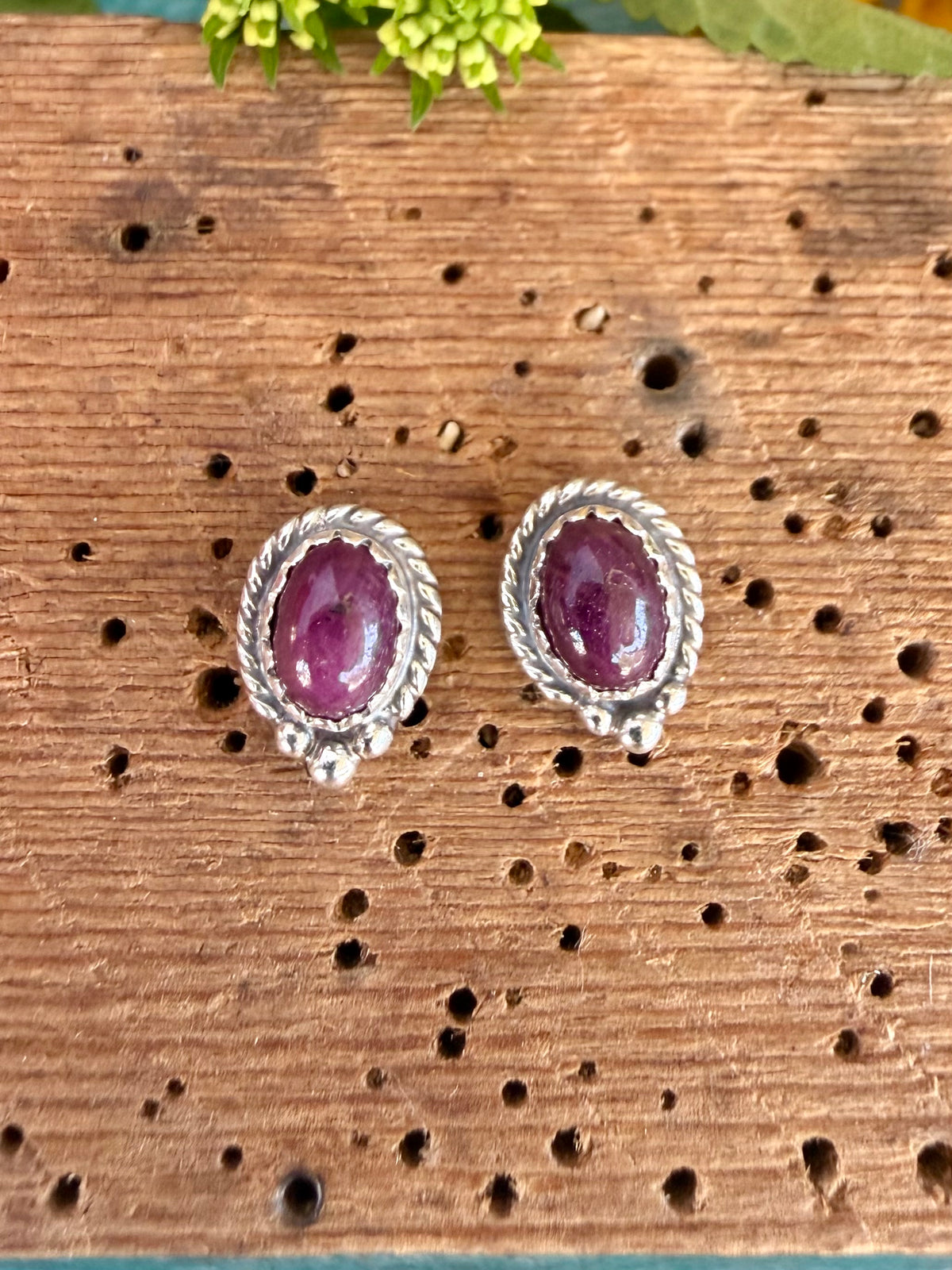 Gemstone Stud Earrings