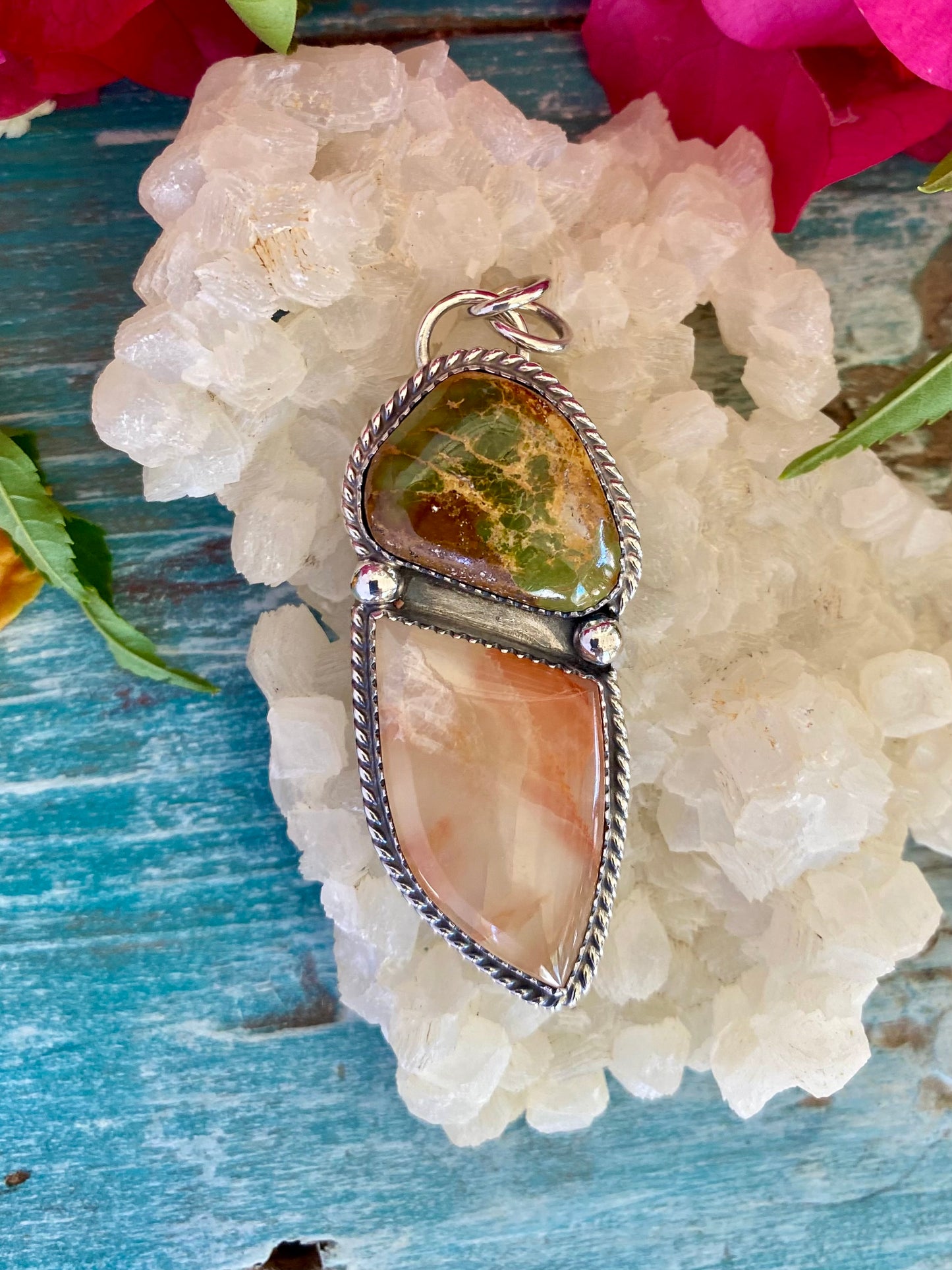 Onyx and Turquoise Pendant