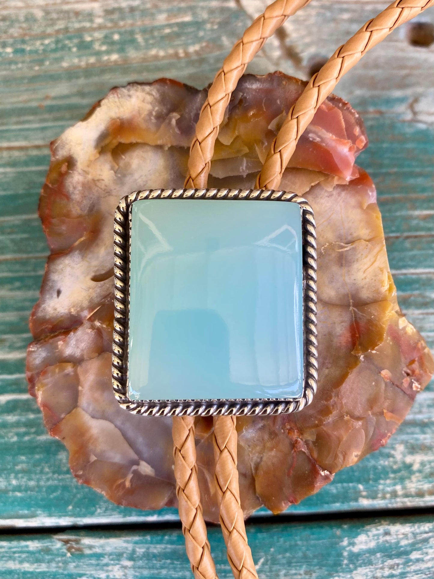 Women’s Chalcedony Bolo Necklace