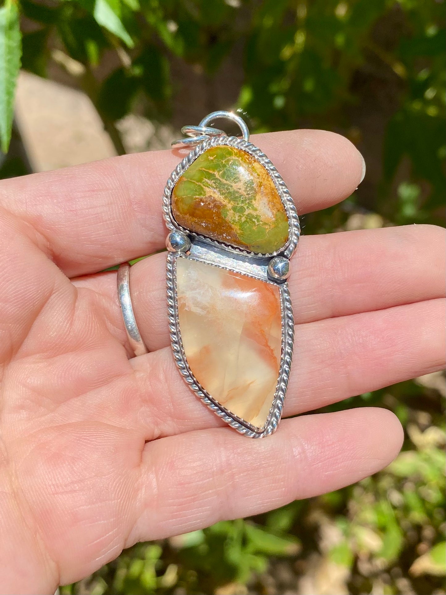 Onyx and Turquoise Pendant