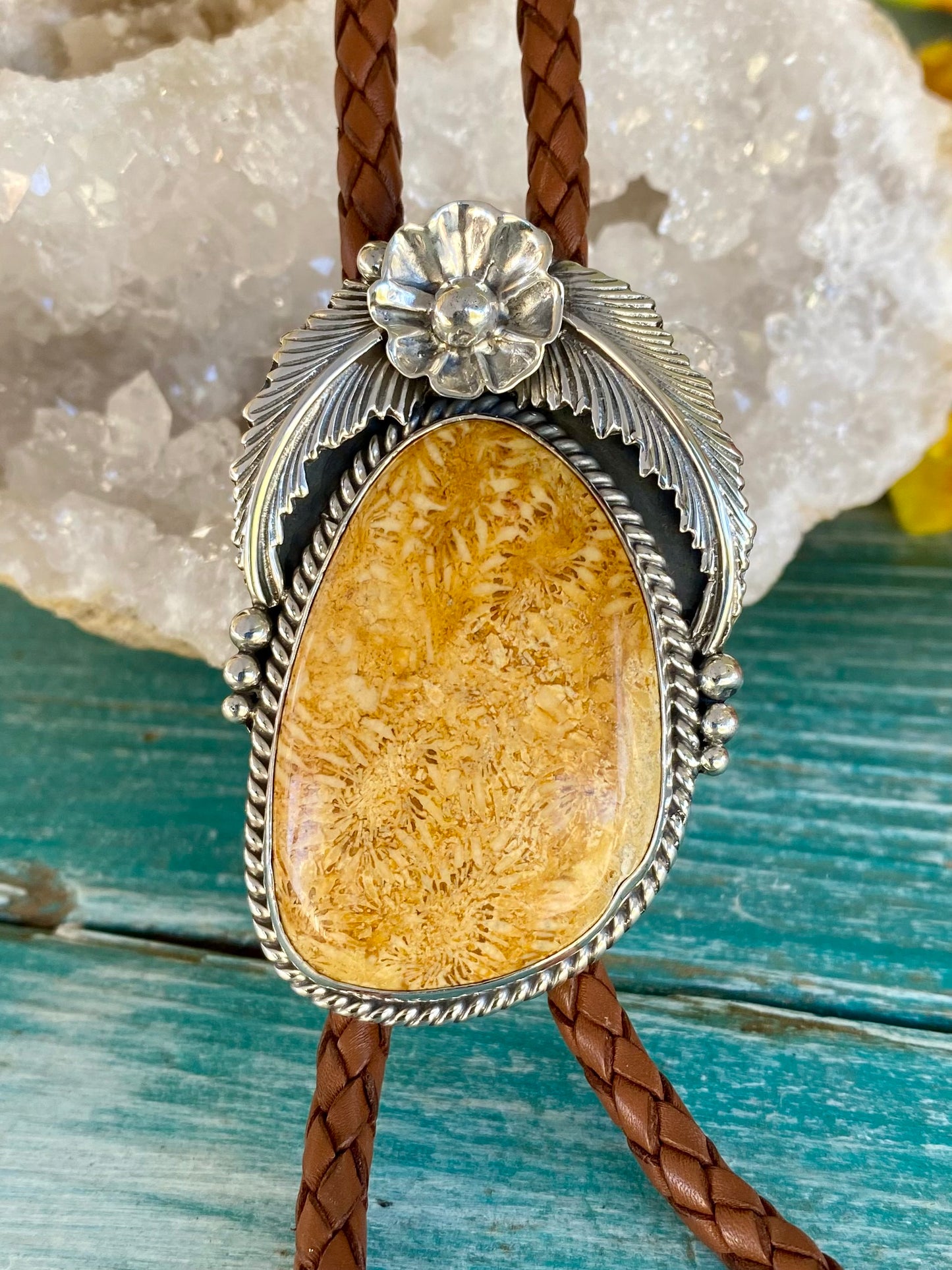 Men’s Coral Bolo Tie