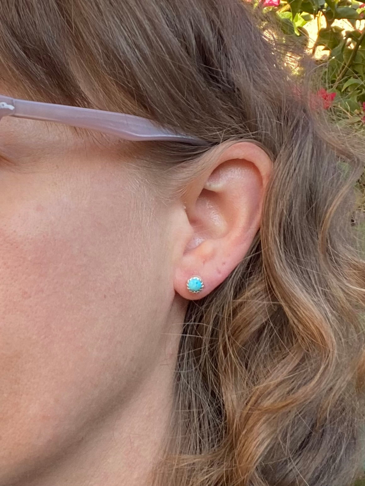 Small Turquoise Stud Earrings