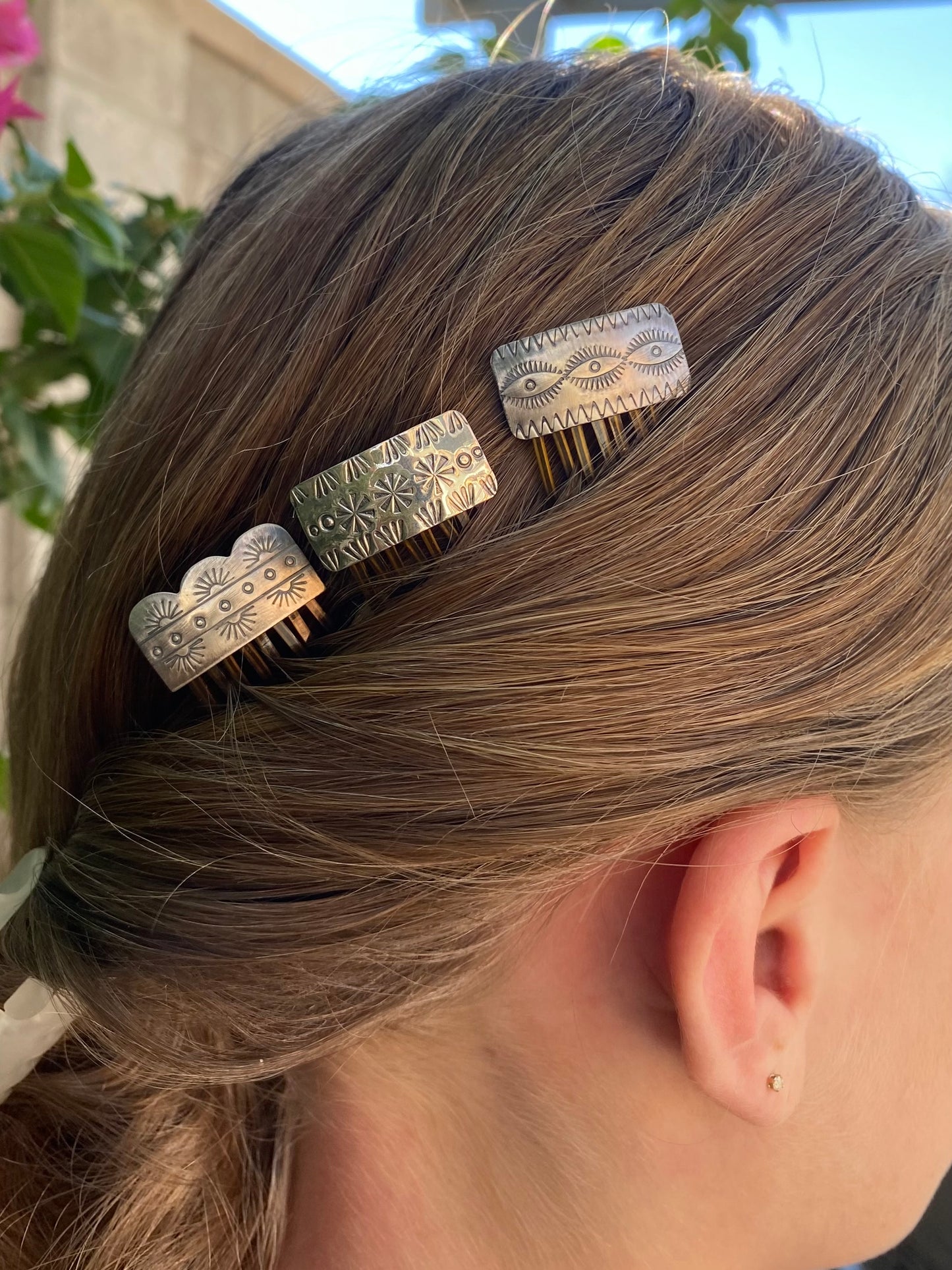 Mini Silver Hair Clips