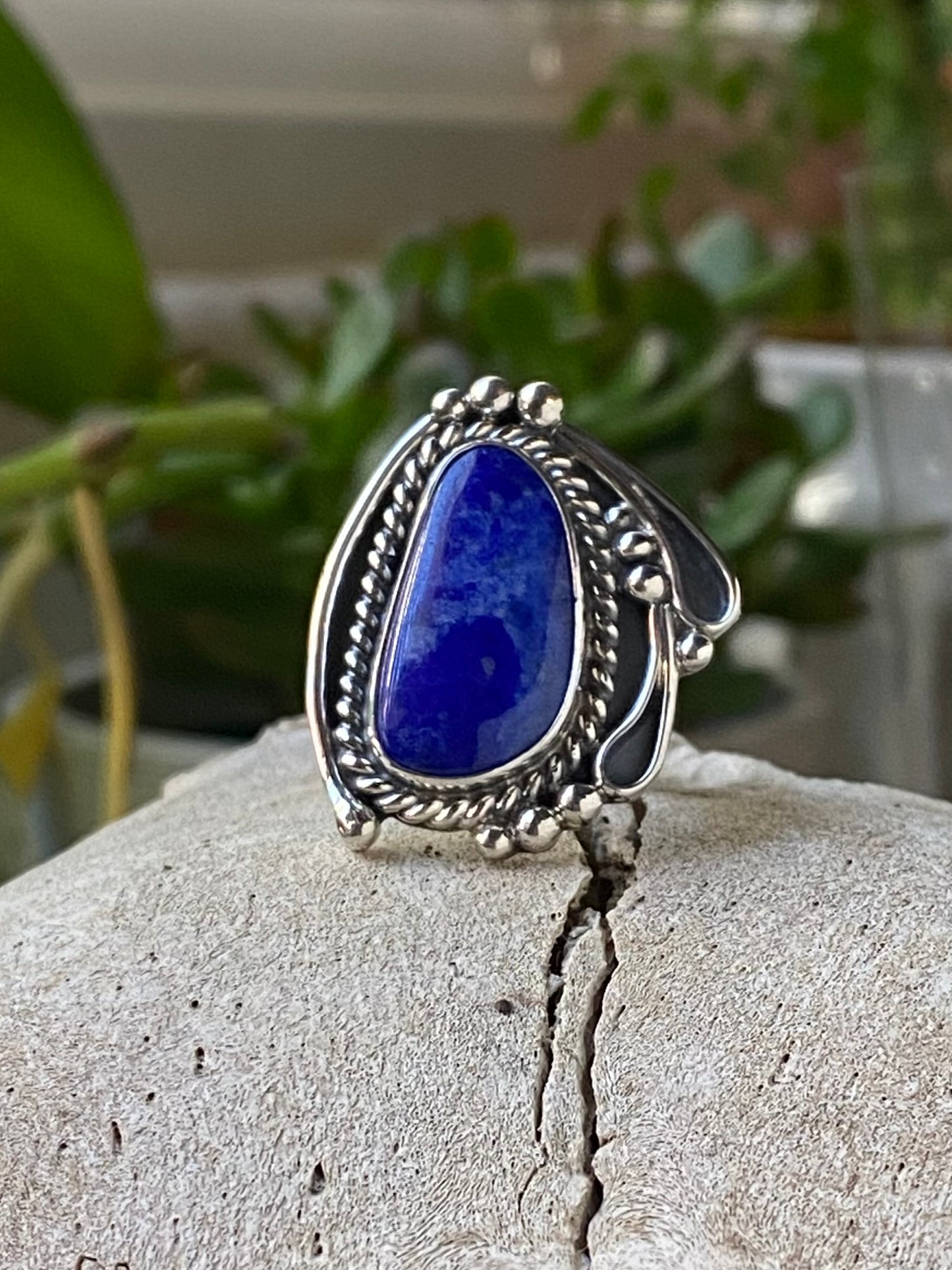 Lapis Lazuli Statement Ring