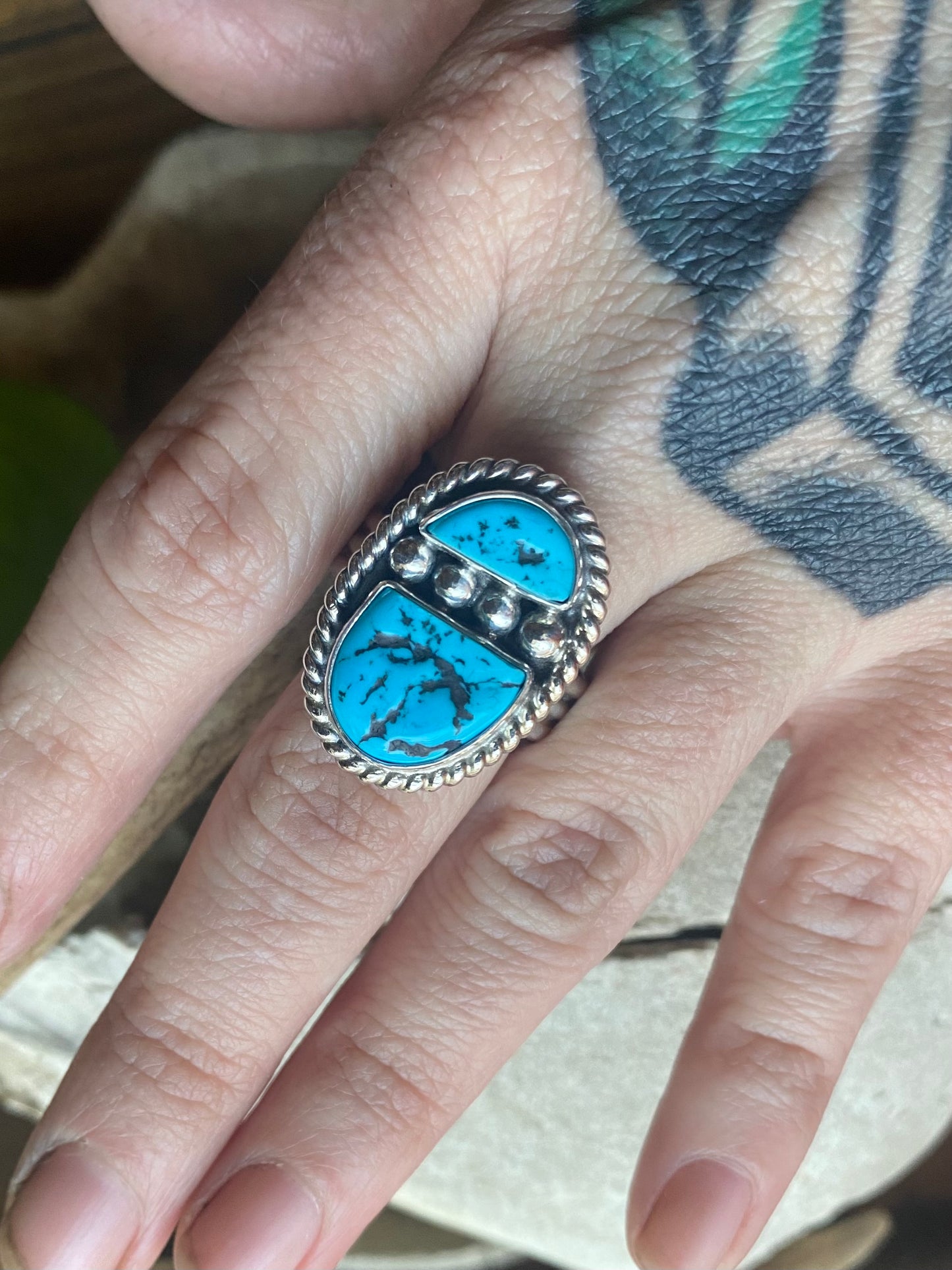 Turquoise and Silver Ring