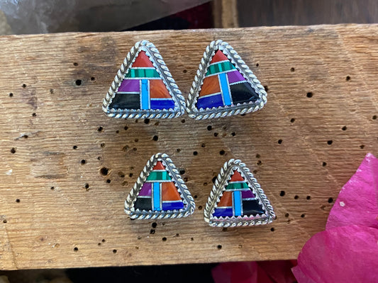 Inlay Stud Earrings