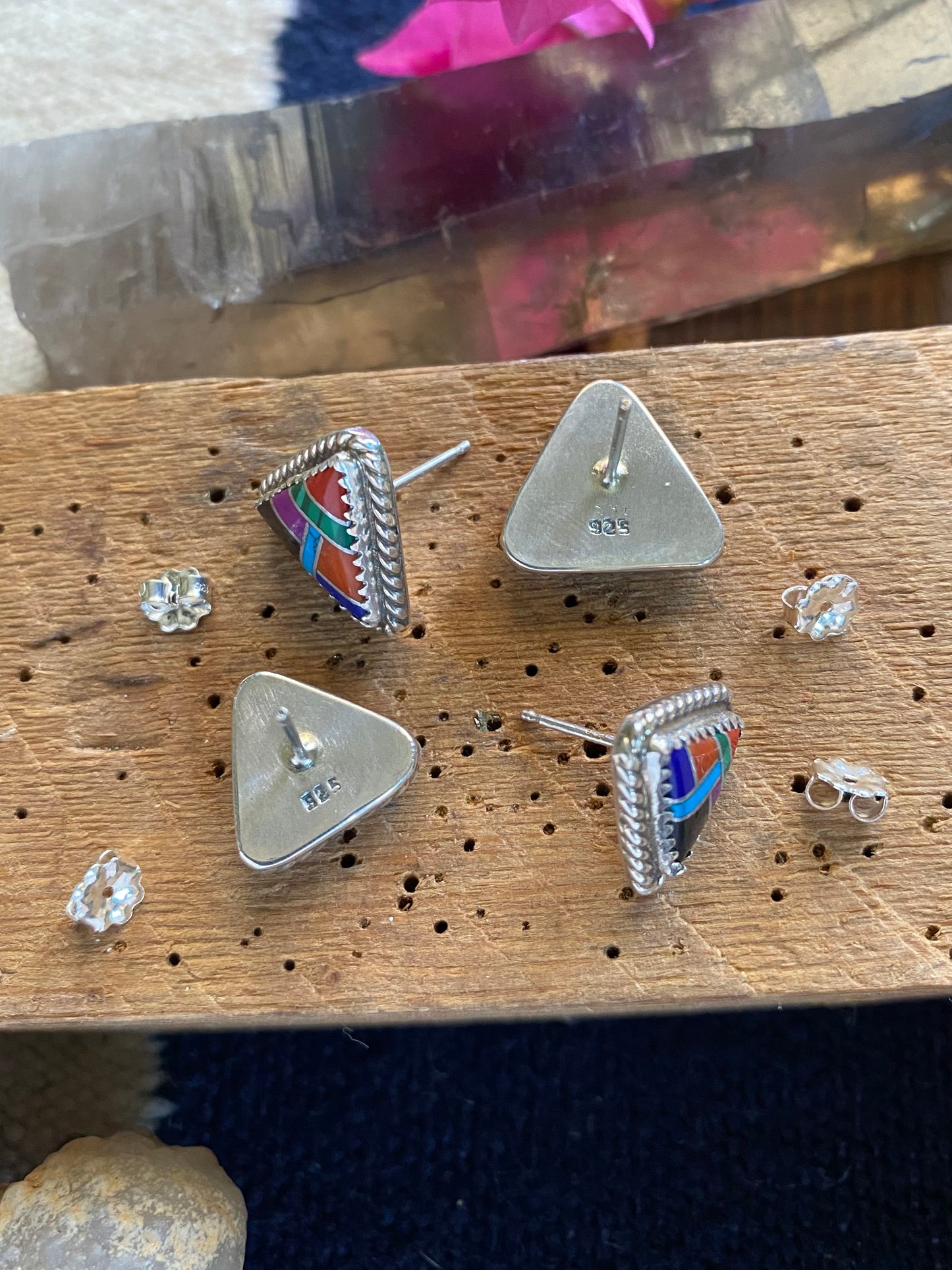 Inlay Stud Earrings