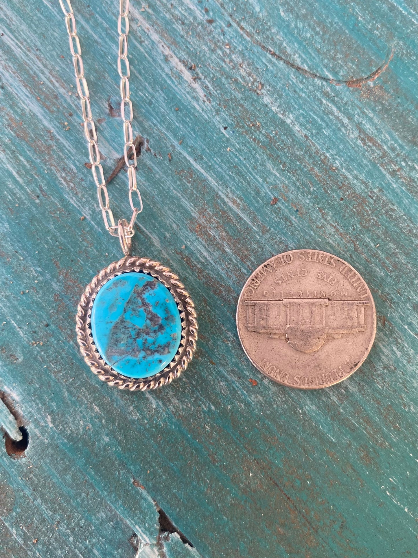 Silver and Turquoise Necklace