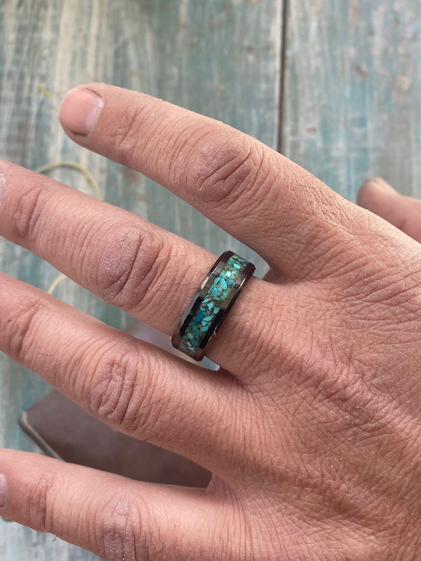 Men’s Turquoise Inlay Ring