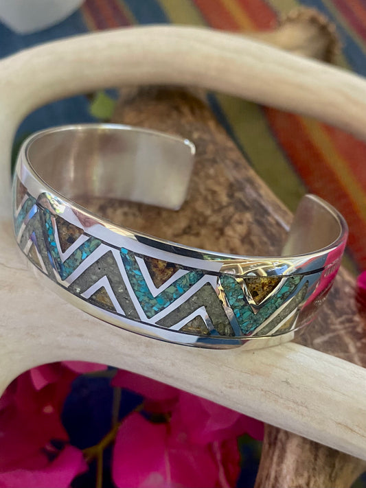 Geometric Inlay Cuff