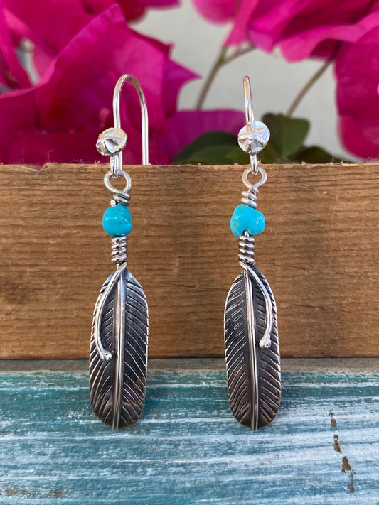 Feather Dangle Earrings
