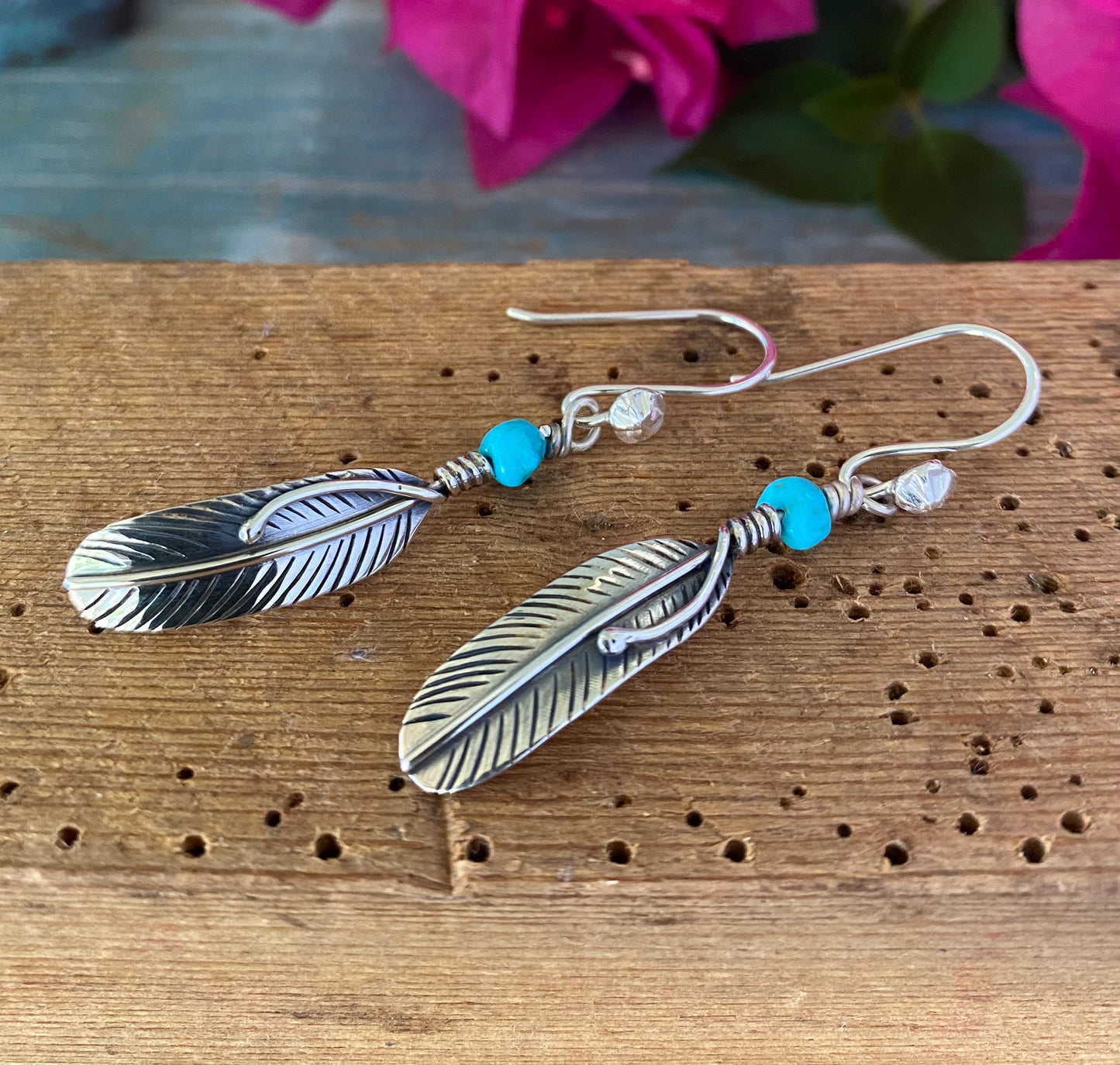 Feather Dangle Earrings