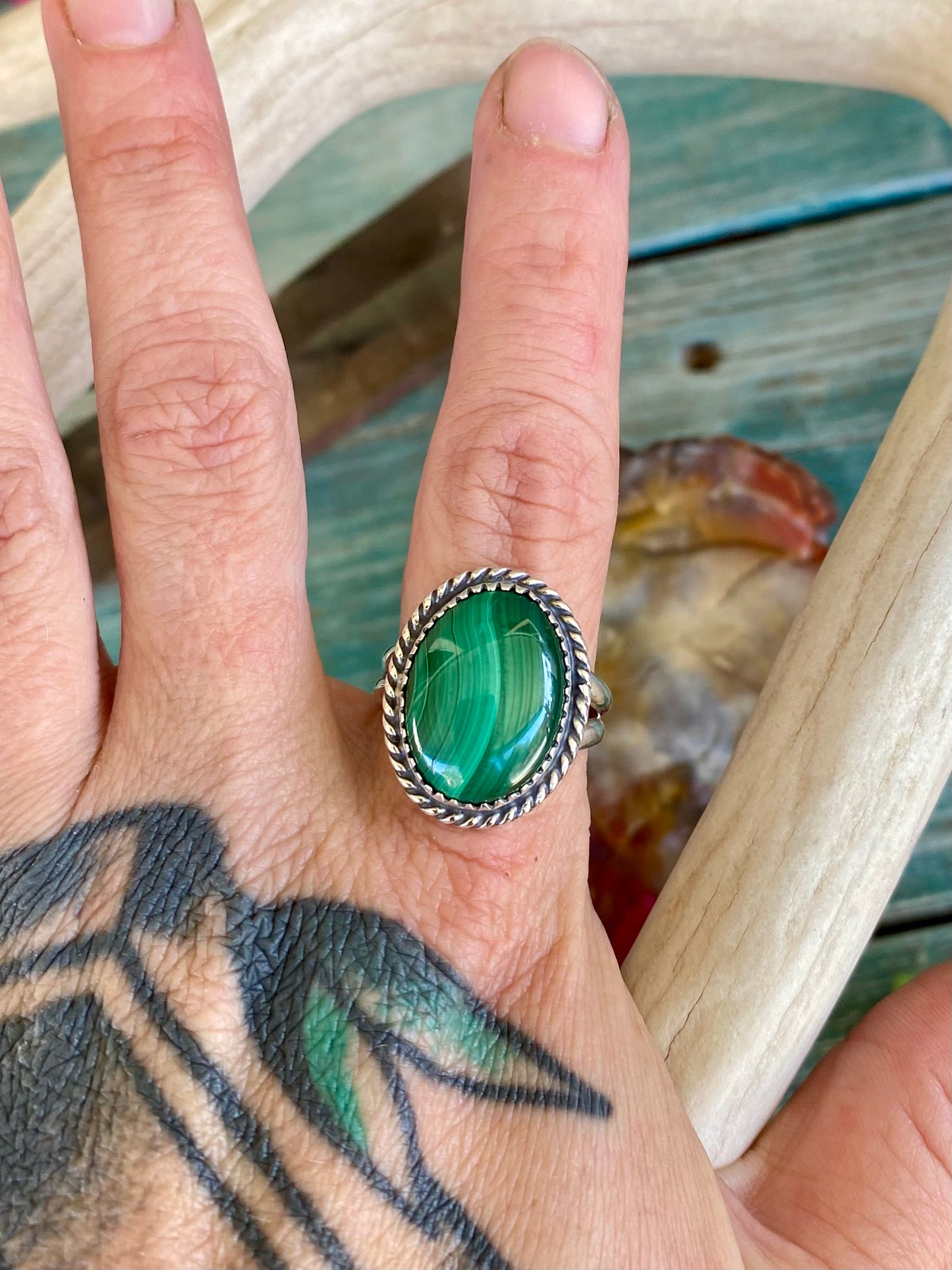 Malachite Ring