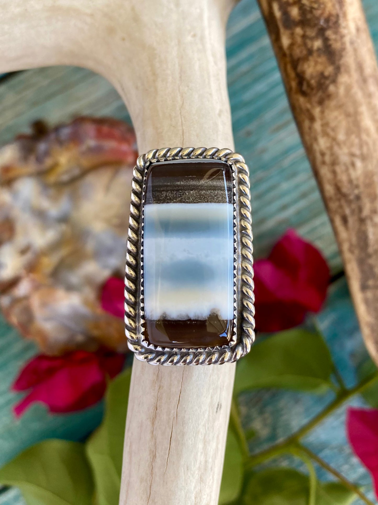 Blue Opal Ring