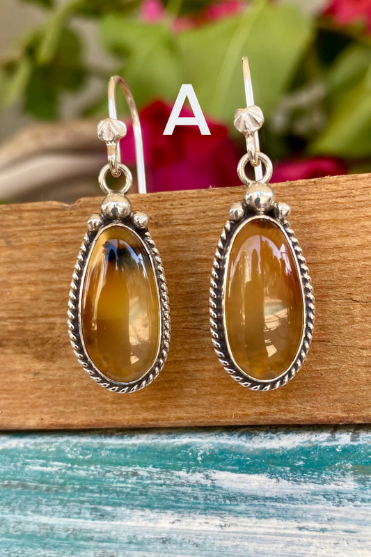 Agate Drop Earrings