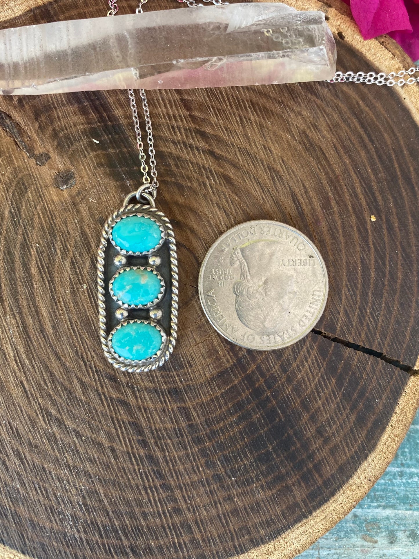 Southwest Three stone Necklace