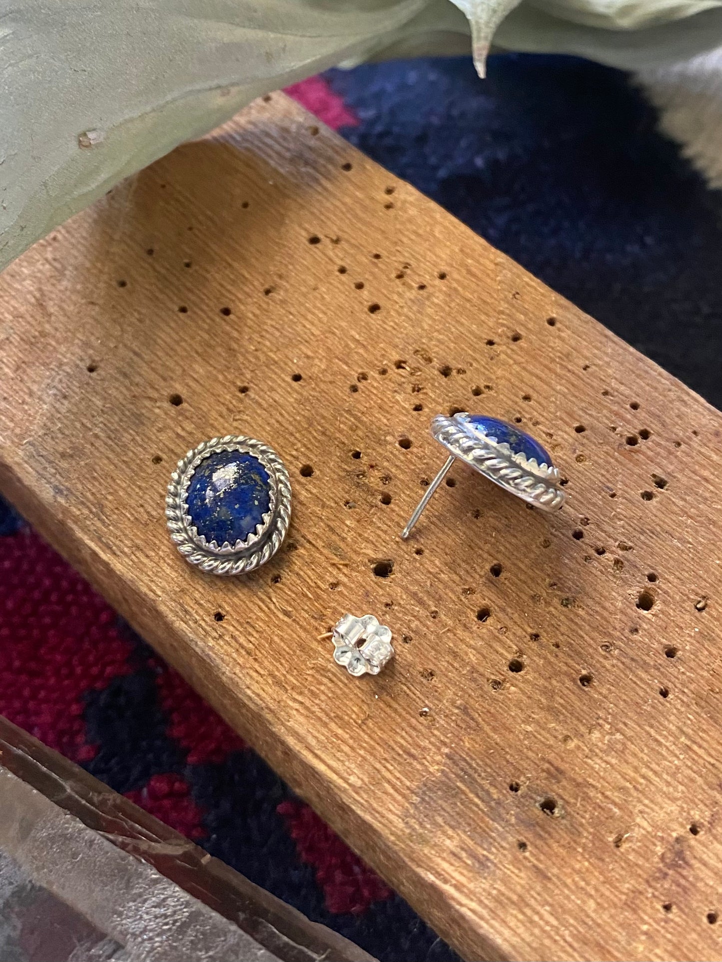 Lapis Stud Earrings