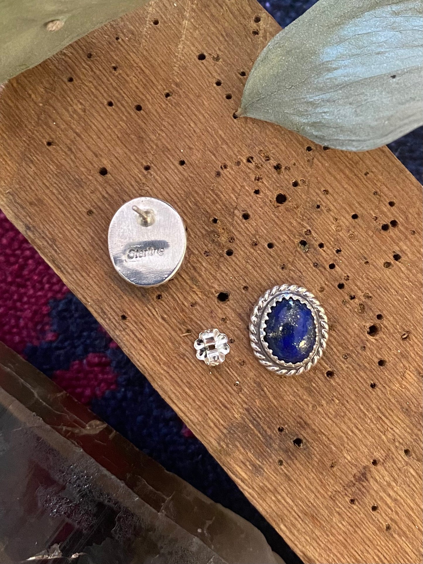 Lapis Stud Earrings