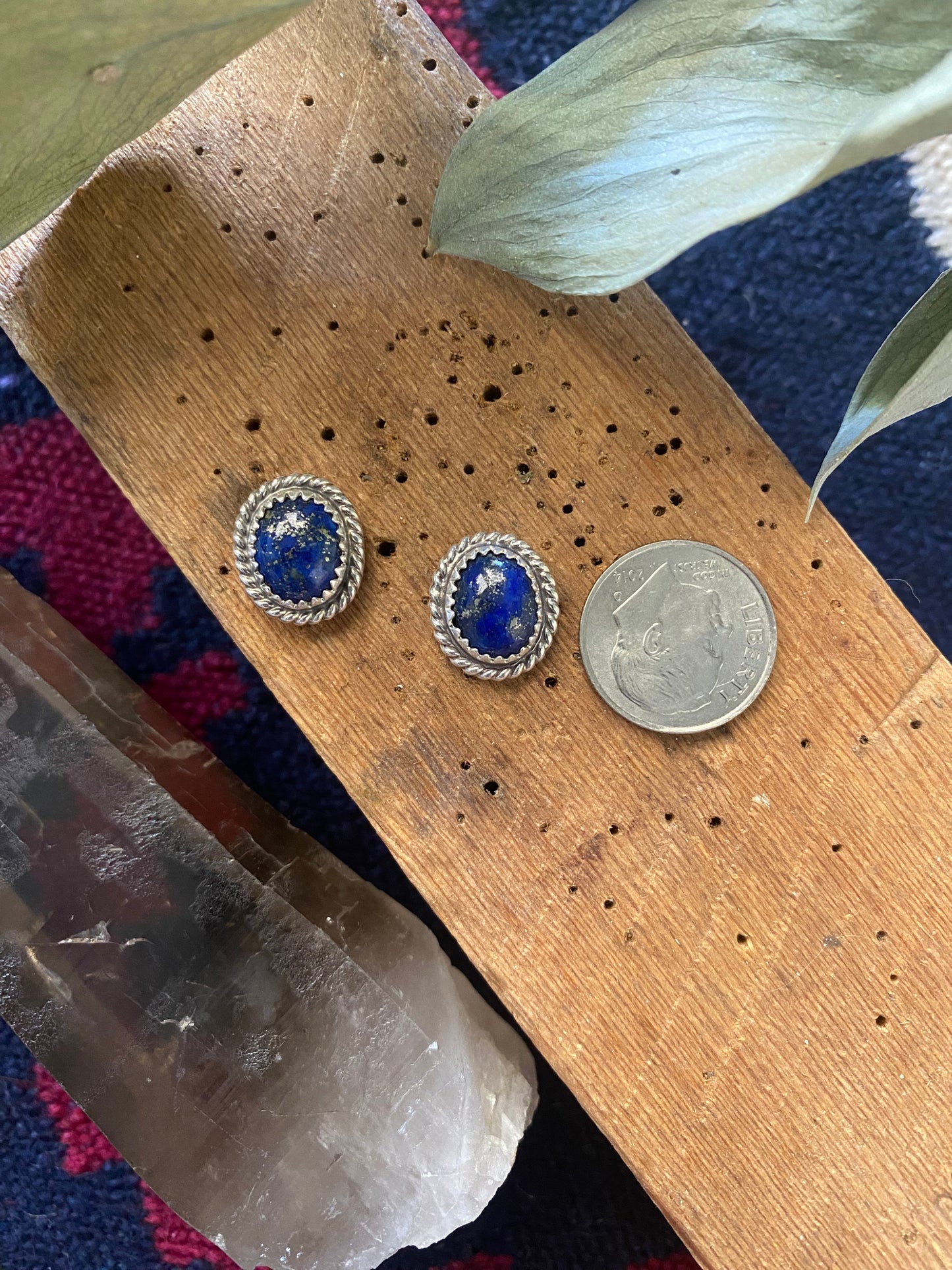 Lapis Stud Earrings