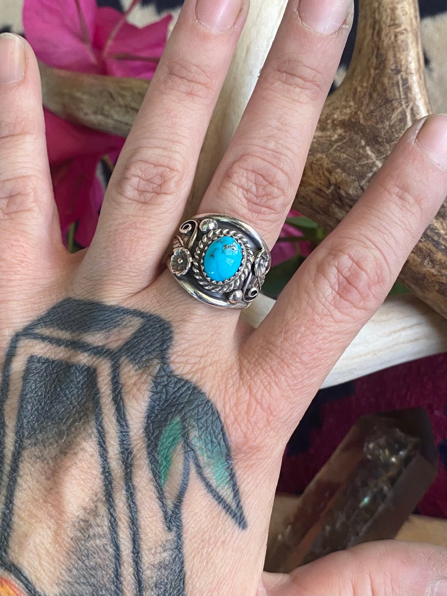 Southwest Turquoise Statement Ring