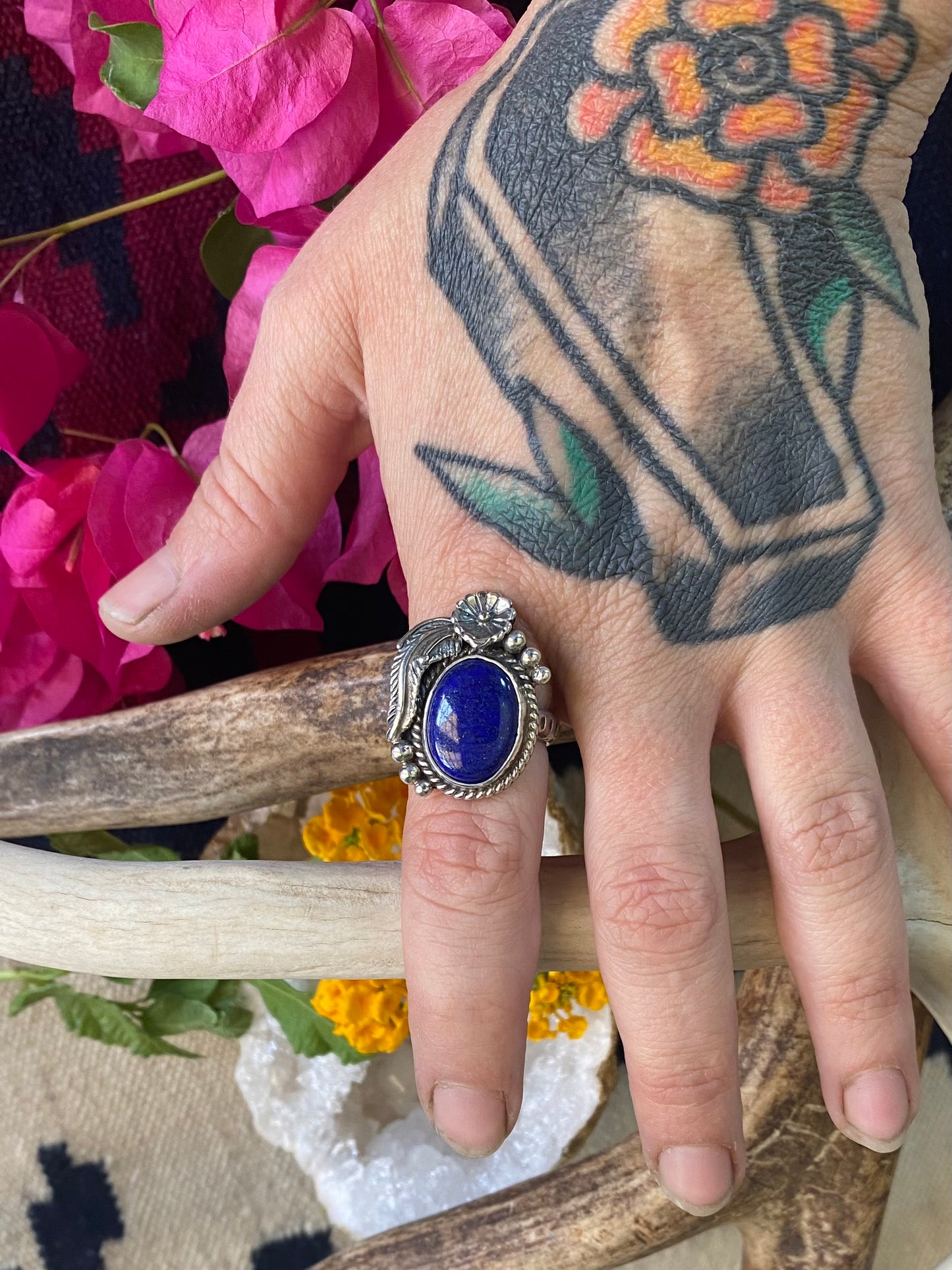 Lapis Lazuli Statement Ring