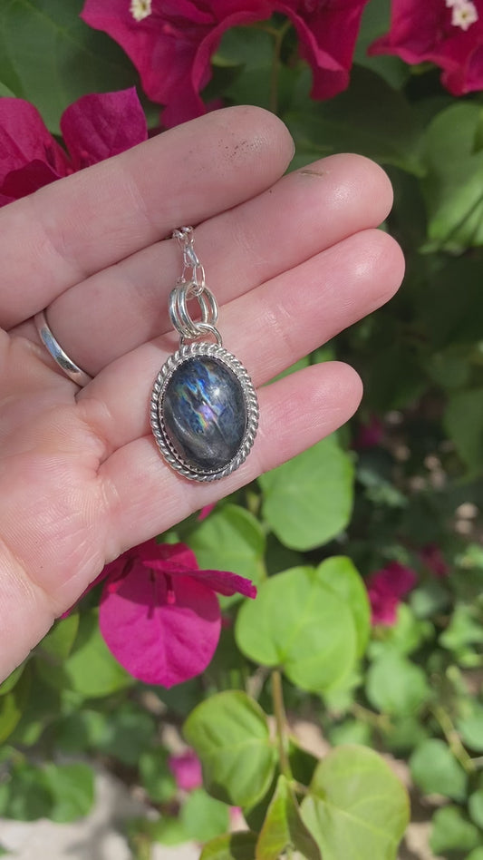 Rainbow Obsidian Necklace
